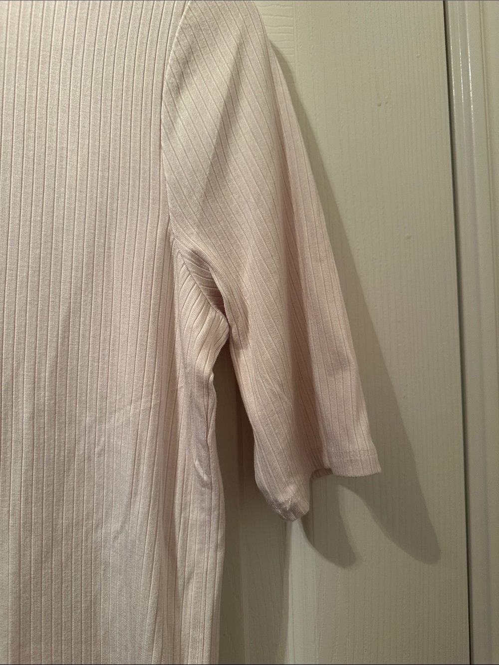 Splendid Ribbed Crewneck Top in Pale Cream - Picture 6 of 10